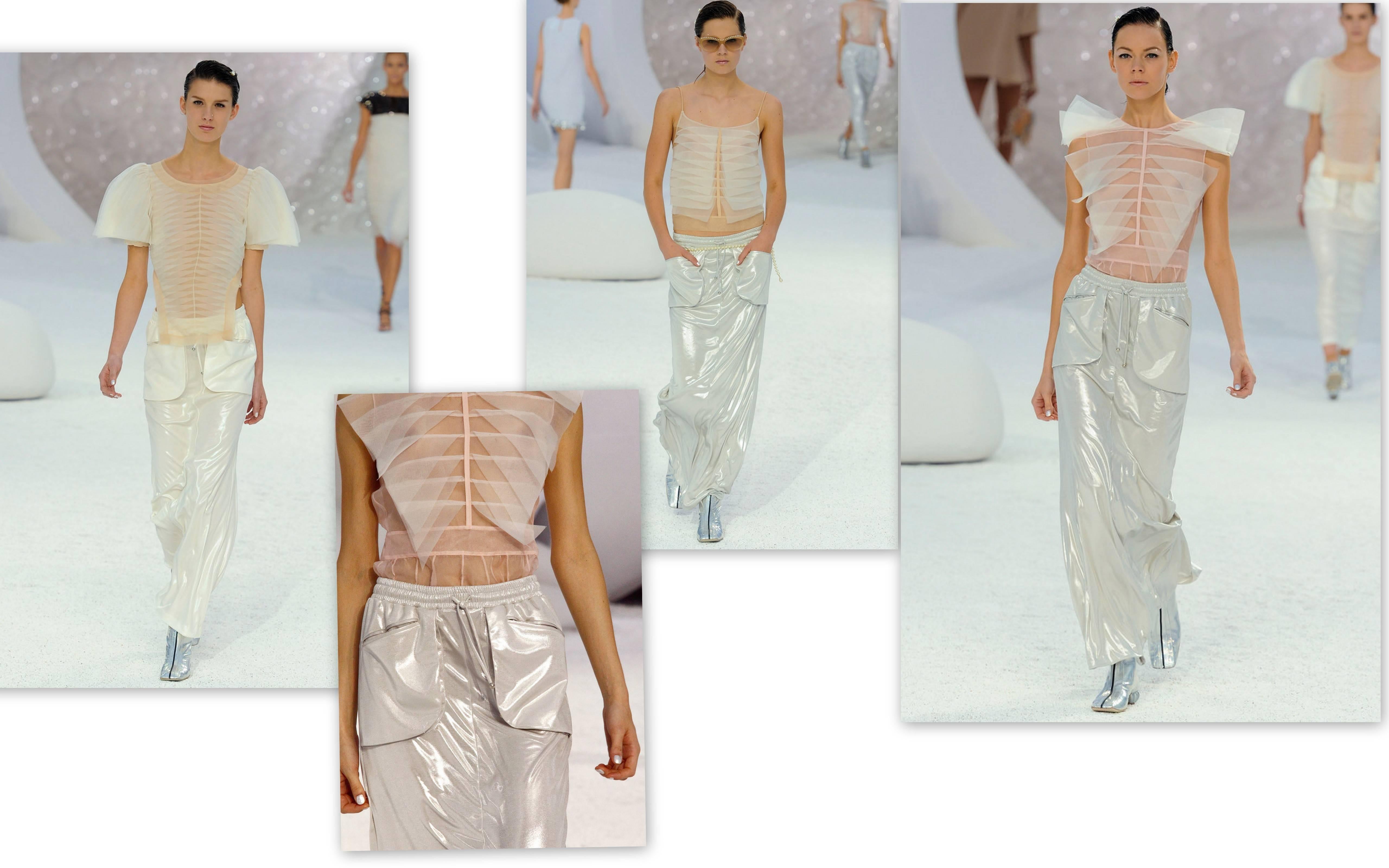 Chanel Runway Silver Skirt, Spring 2012  1