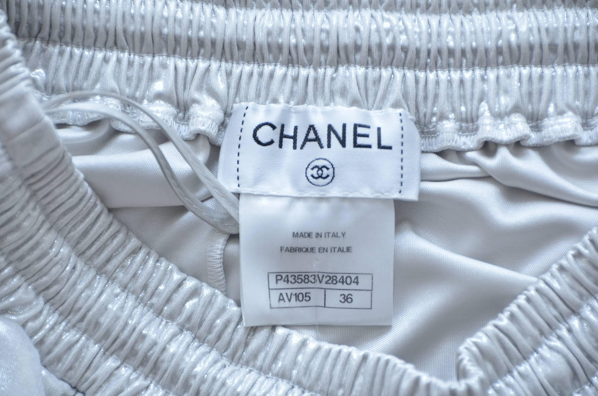 Women's Chanel Runway Silver Skirt, Spring 2012 