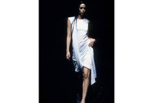 Alexander McQueen Runway Spring 2000 Long Train Dress Mint 42