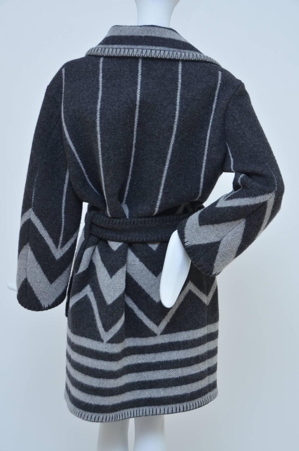 LV Louis Vuitton &quot;Blanket&quot; Coat Size 38 Mint at 1stdibs