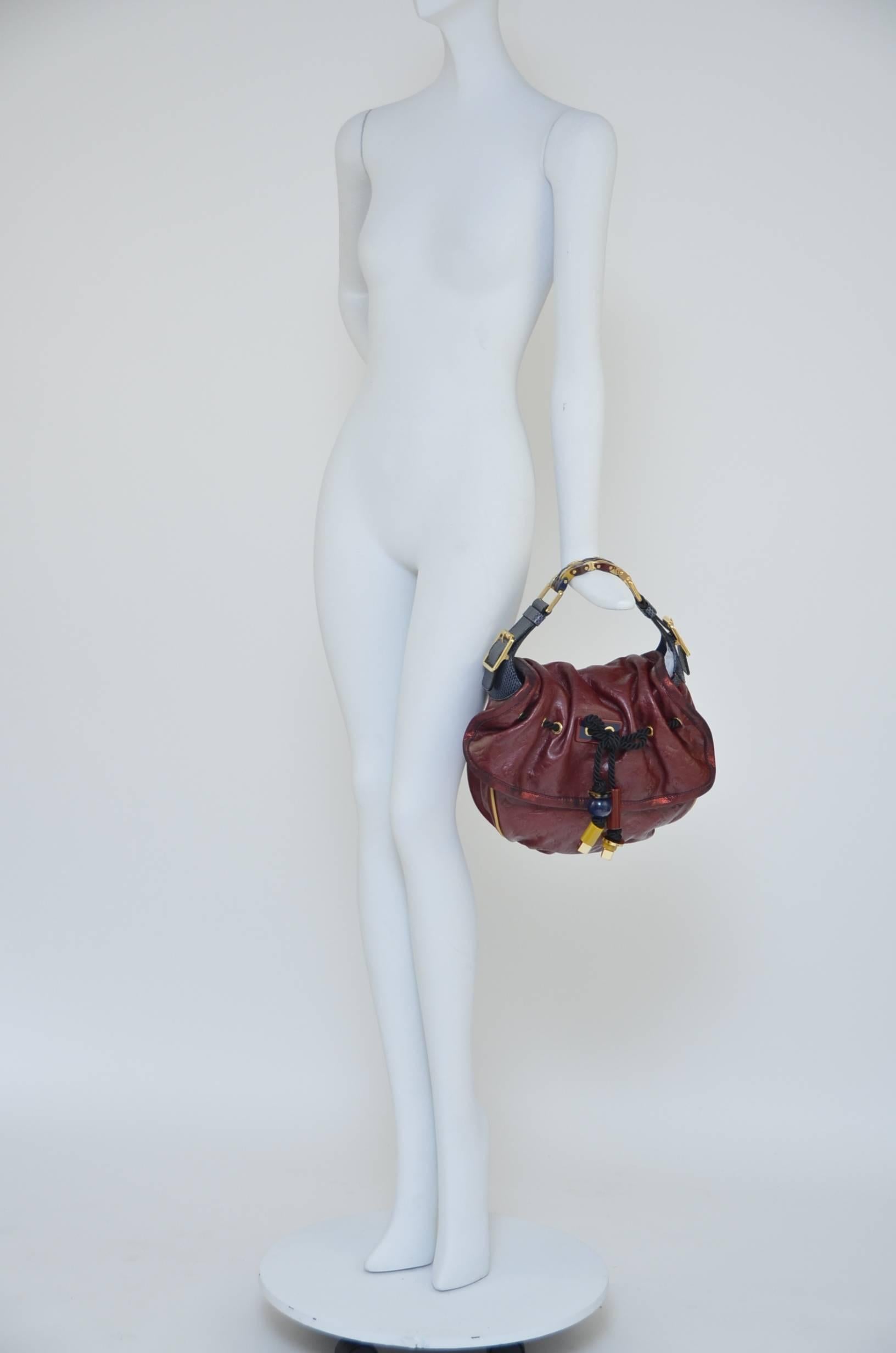 Black Louis Vuitton KALAHARI PM 2009 Collection Handbag Mint