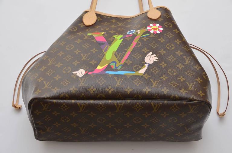 Pre-Owned Louis Vuitton Monogram Hand Neverfull MM M95560 MOCA Limited Takashi  Murakami Design Tote Bag (Good) 