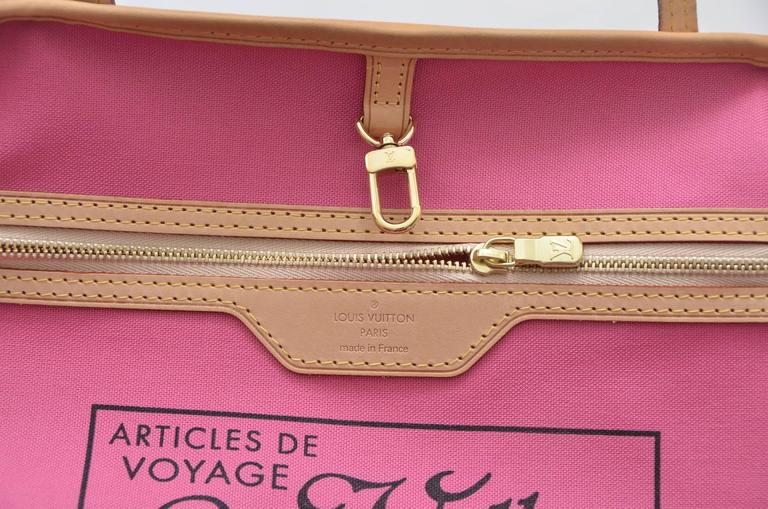 Louis Vuitton x Takashi Murakami Neverfull MOCA (Without Pouch) PM Pink  Lining in Canvas with Brass - US