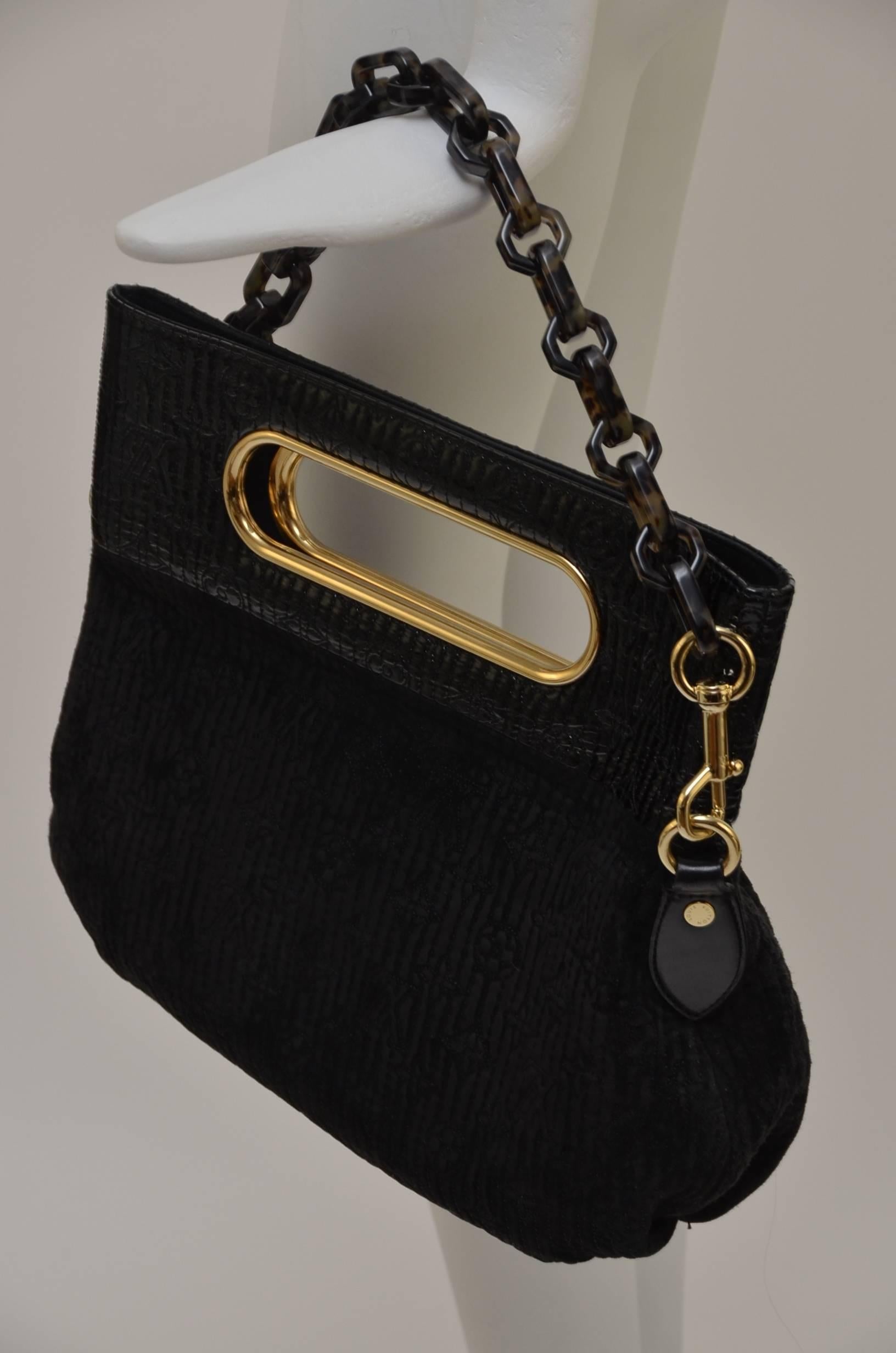 Women's Louis Vuitton  Velvet LV Print  Handbag Clutch