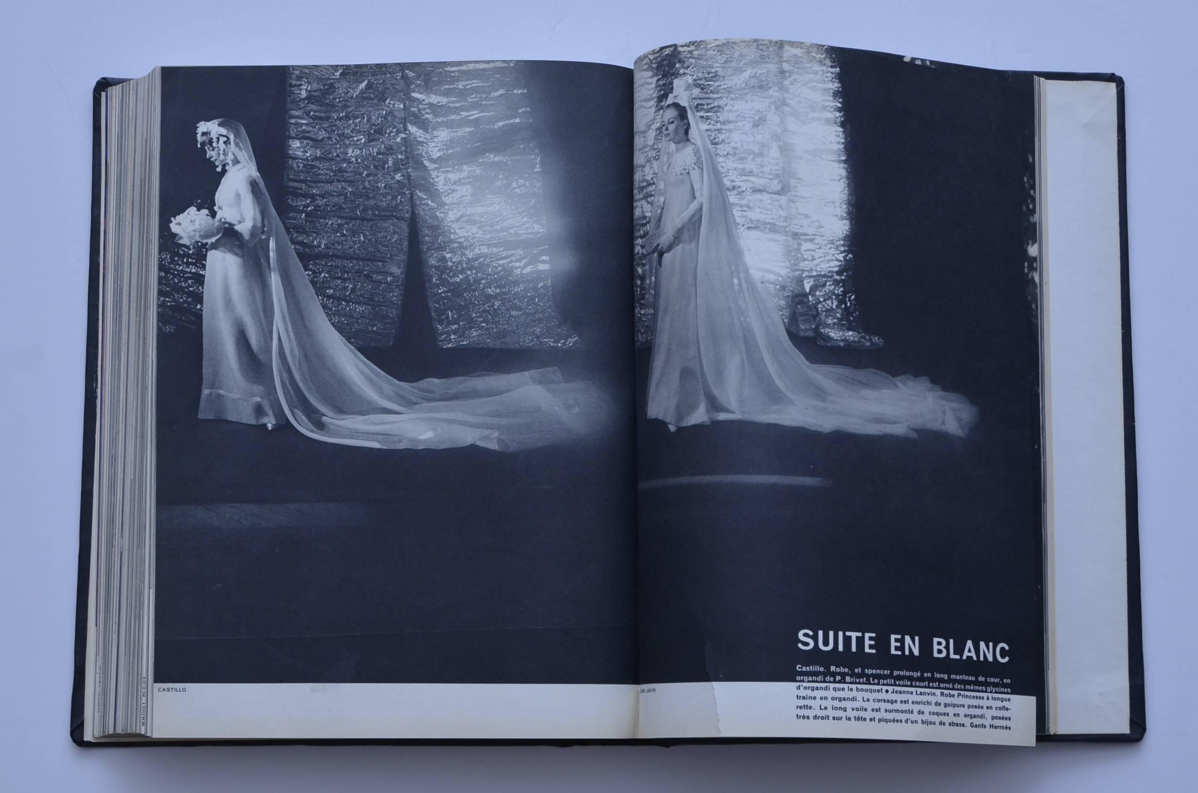 1960's L'Art Et La Mode Designer  Fashion Book's 5 Piece In Good Condition In New York, NY