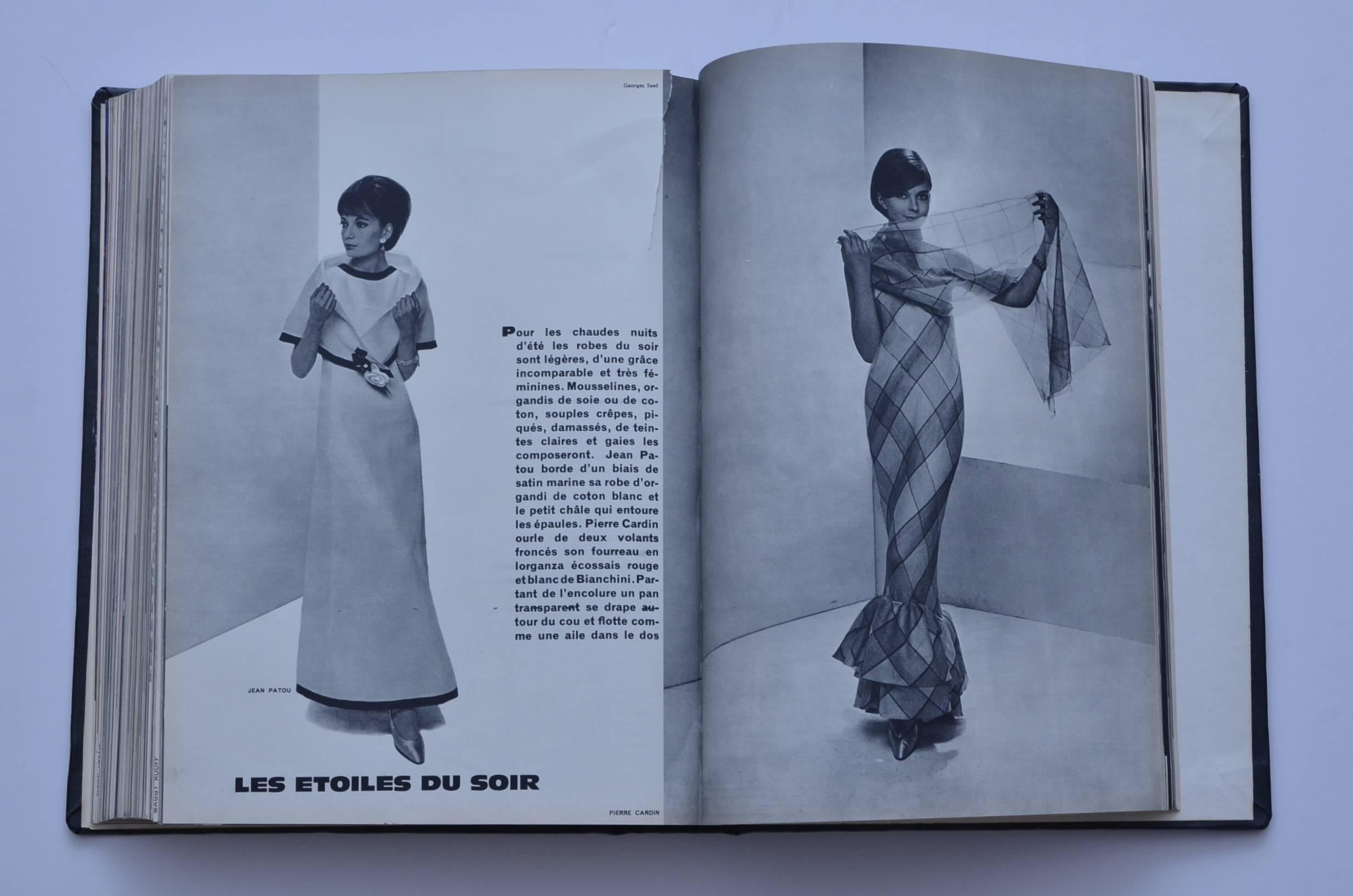 Women's or Men's 1960's L'Art Et La Mode Designer  Fashion Book's 5 Piece