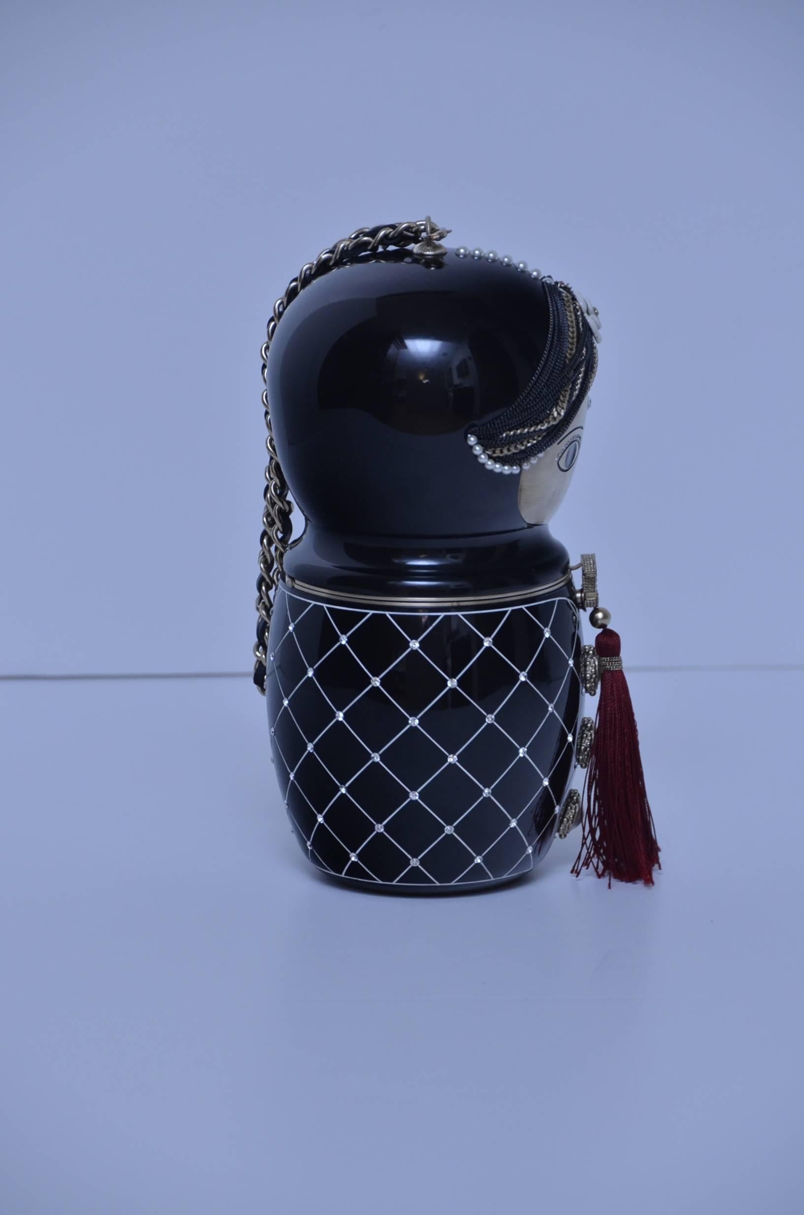  Ultra Rare Minaudière CHANEL Paris -Bombay  Embrayage pour poupées Monnaie de collection Unisexe 