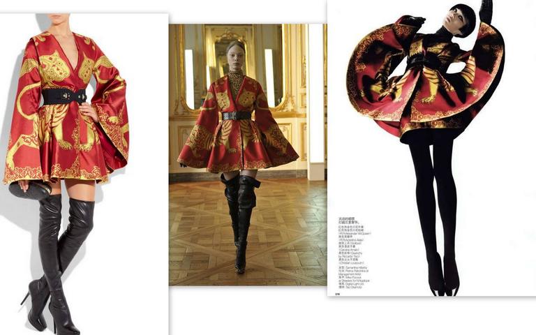 Cape from Louis Vuitton Pre-Fall Collection 2010 and Sunglasses by  Alexander McQueen