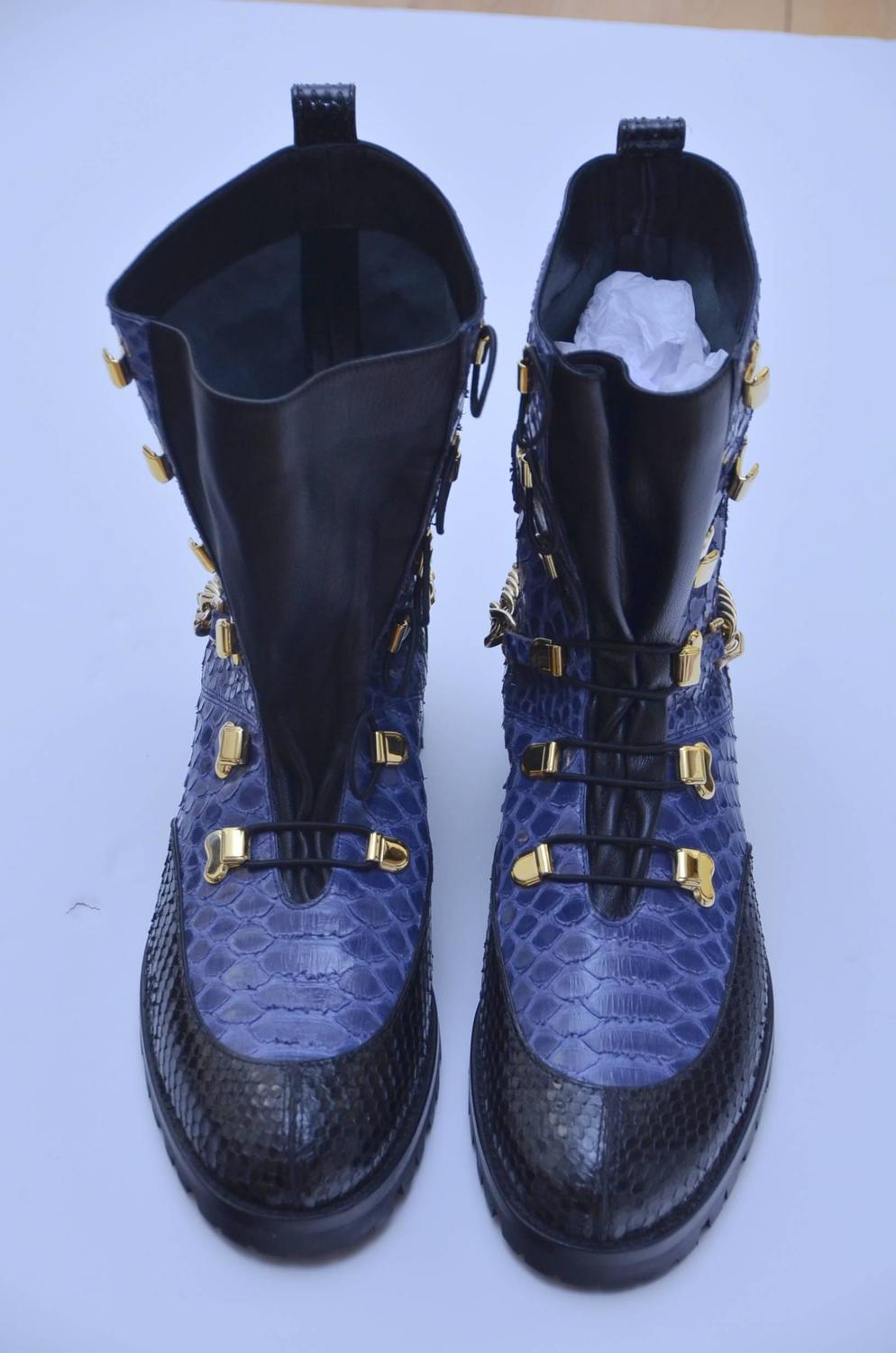 Rare Christian Louboutin Combat Boots Paris Haute Couture Spring 2016 ...