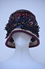 Prada Embellished Cloche Hat  2005   Mint