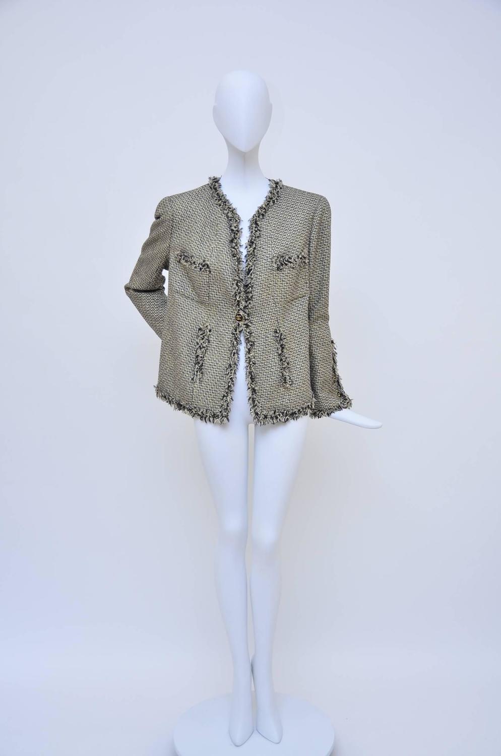CHANEL Runway 2007 Tweed Jacket Mint For Sale at 1stdibs