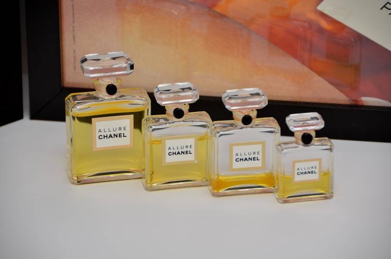 CHANEL Large Size Advertising Allure Perfume Display Vintage Mint at 1stDibs