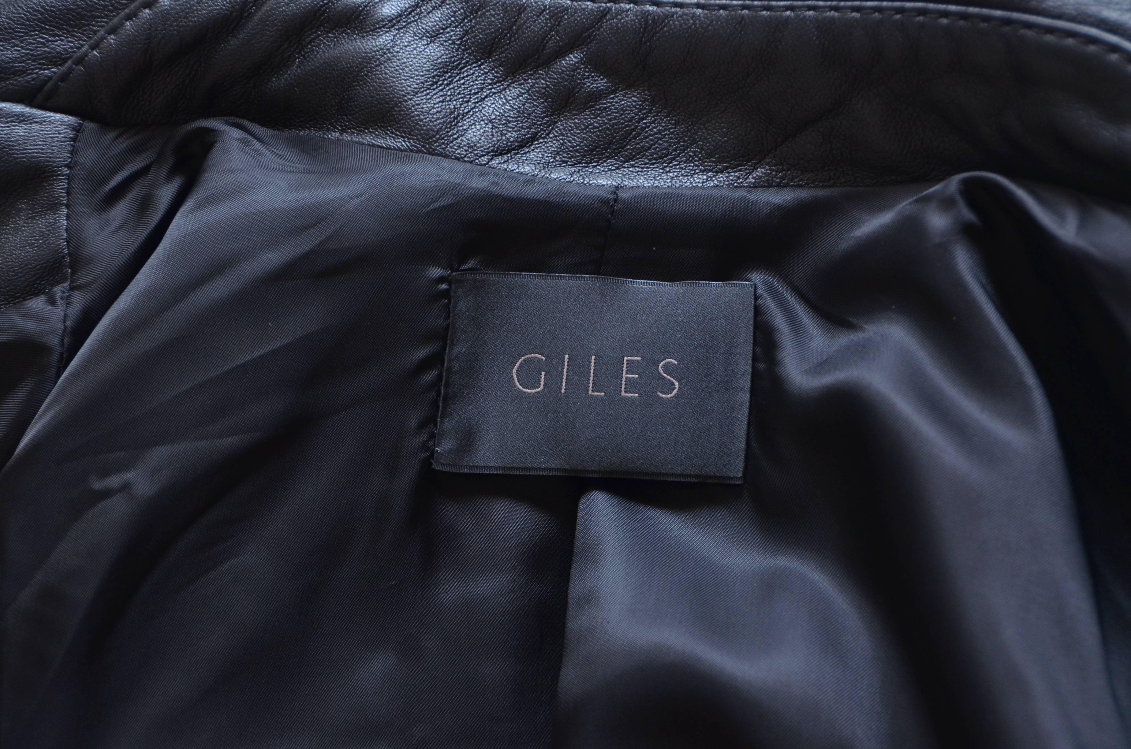 Women's or Men's Giles Motorcycle Embellished Leather Jacket  
