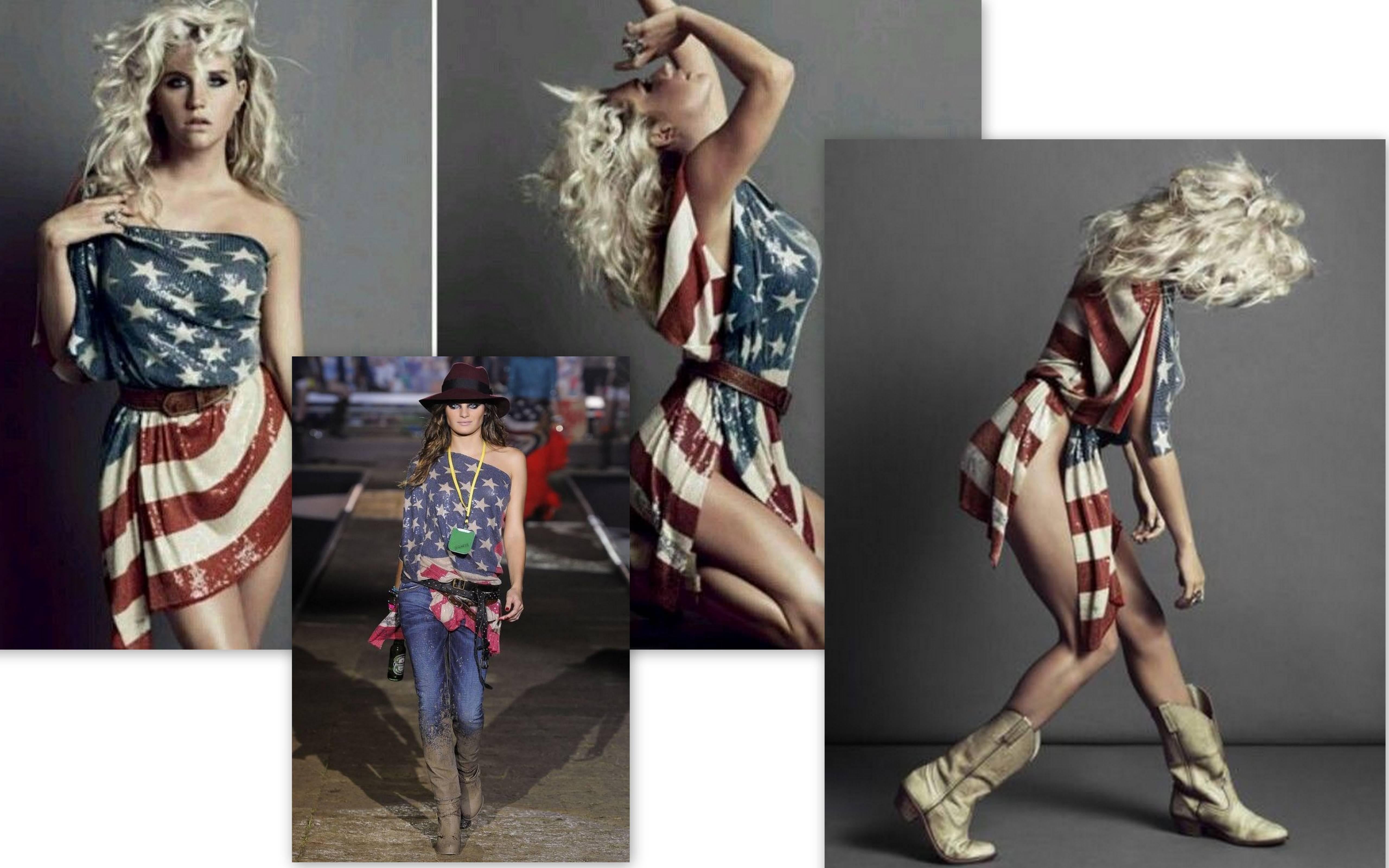 sequin american flag shirt