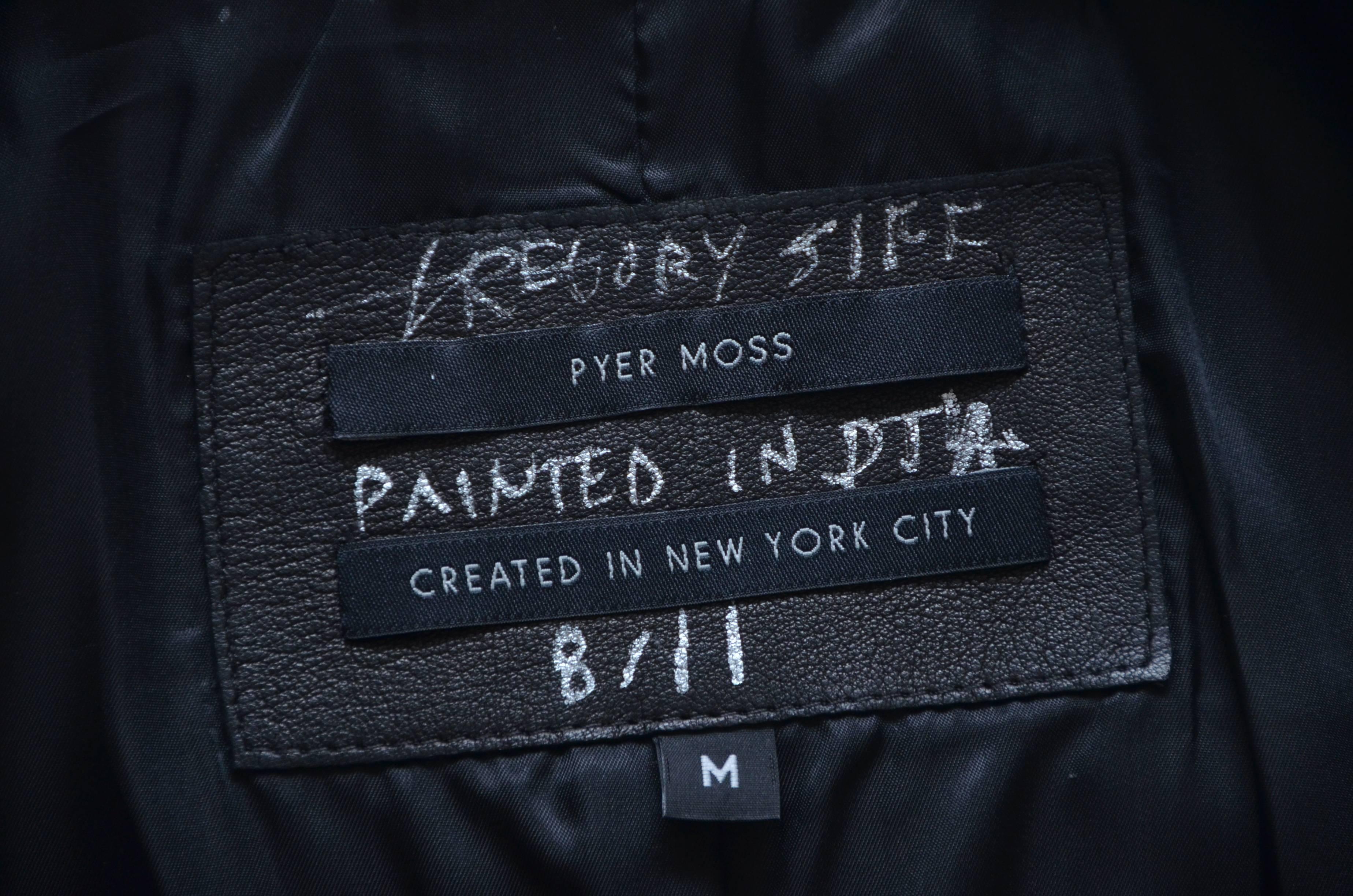 Pyer Moss Collaboration Artist Gregory Siff Hand-Painted Jacket  8/11 Zayn Malik 1