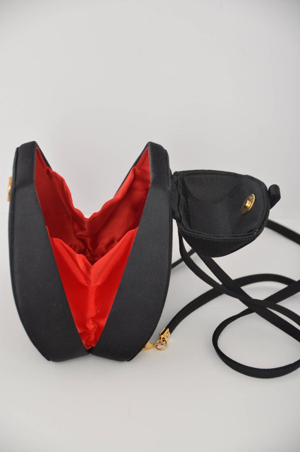 Gucci Super Cute And Super Rare Black Satin Mini Backpack Handbag Mint For Sale at 1stdibs