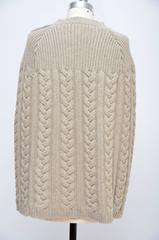 Louis Vuitton Wool Cape Cable Knit Poncho
