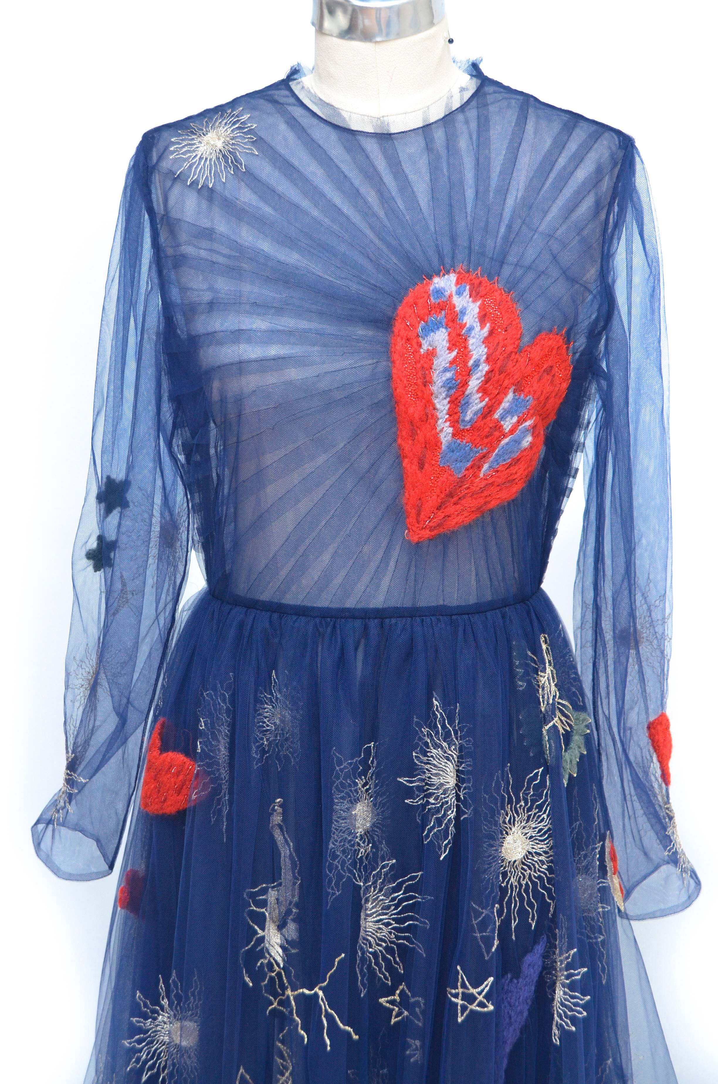 Valentino  Famous Most Coveted Tulle Heart Dress 2014 Seen On The Best Dressed In Excellent Condition In New York, NY