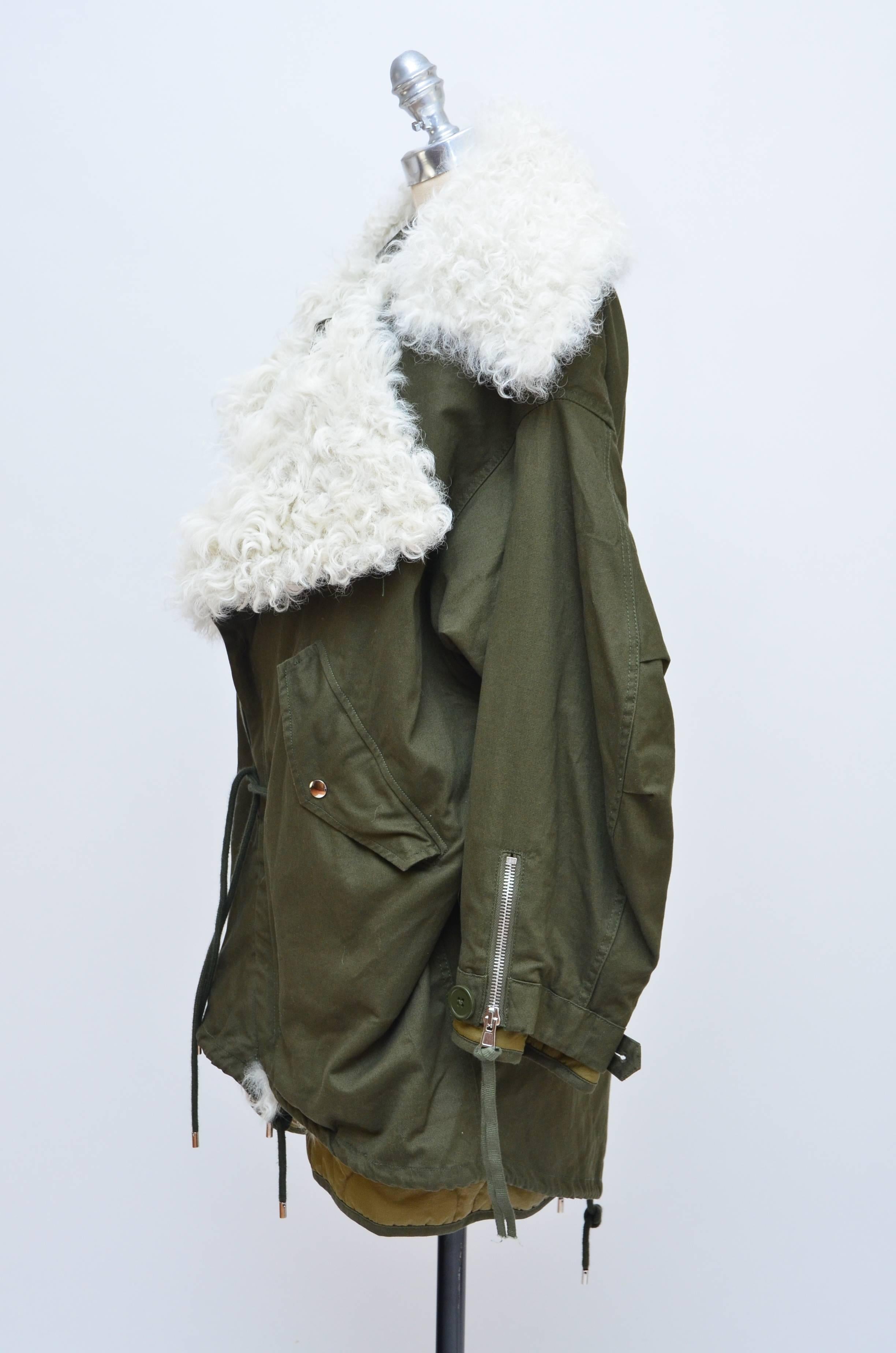 balenciaga oversized shell parka