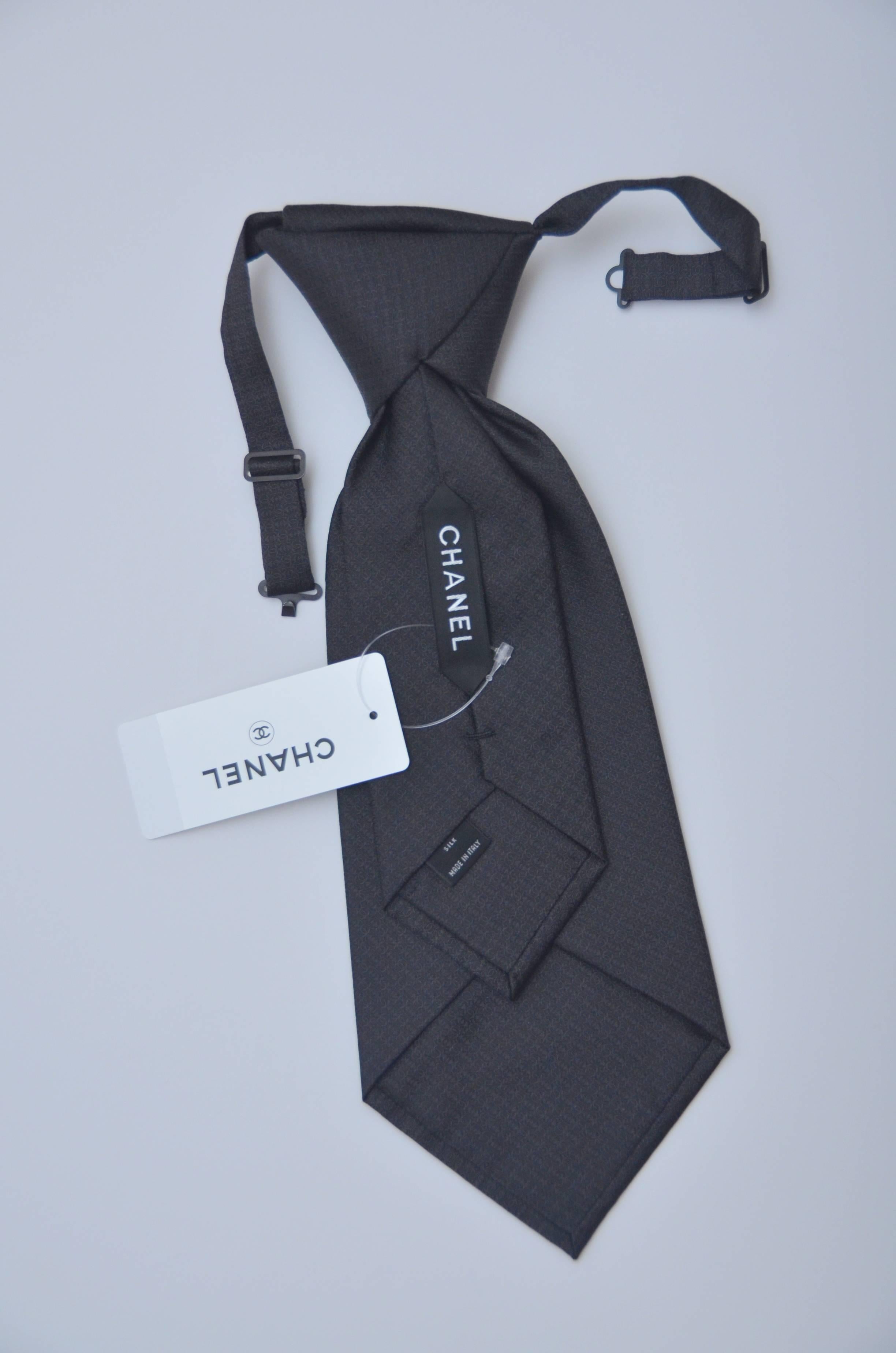 chanel black tie