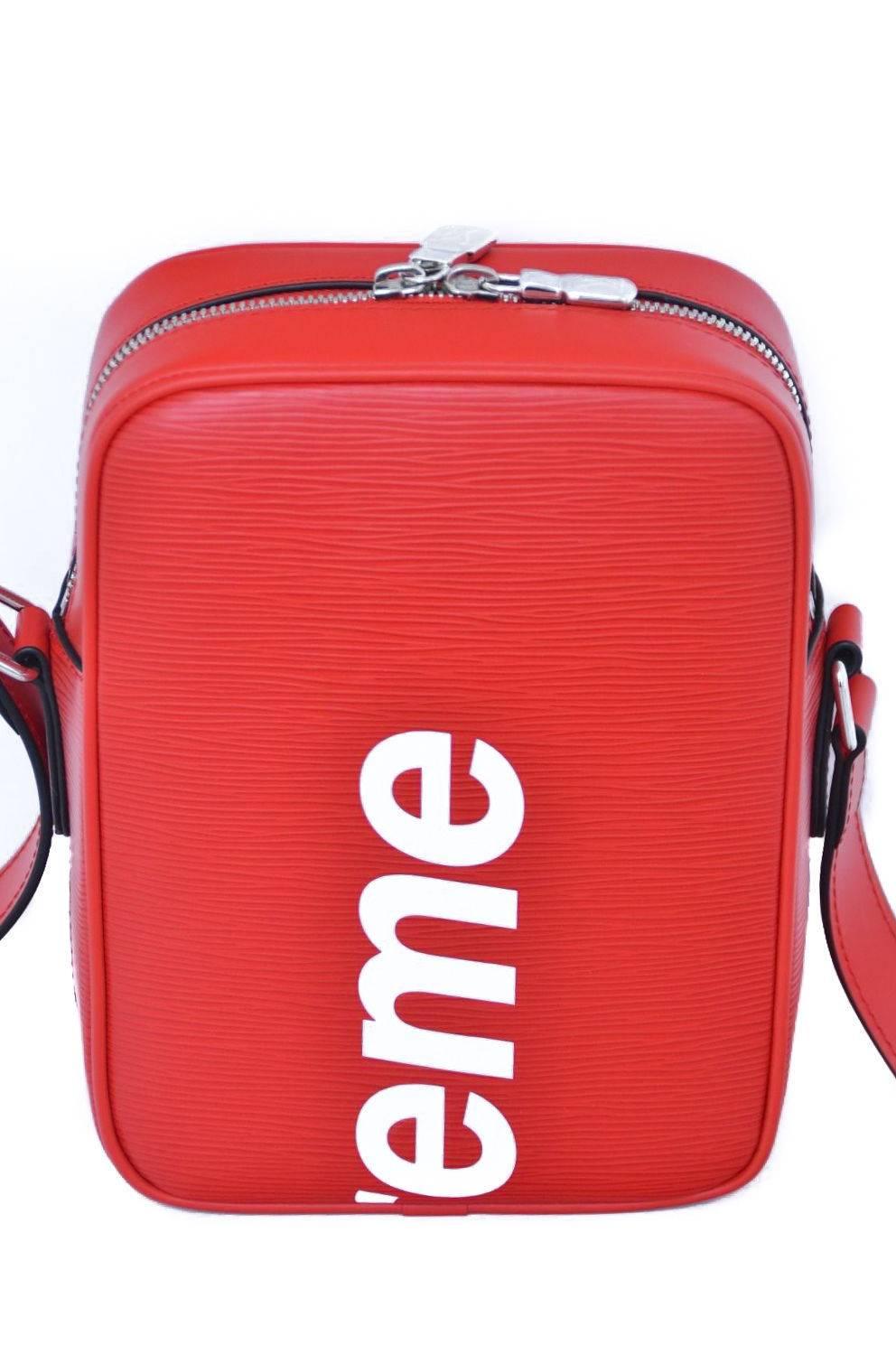 Women's or Men's Supreme Louis Vuitton Red Shoulder Bag Danube RARE Pop-Up Exclusive NEW
