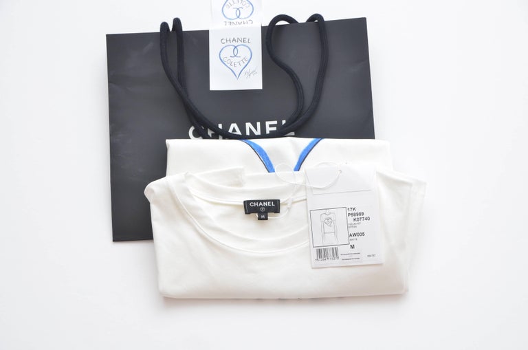Chanel X Colette 💙 T-Shirt New M For Sale at 1stDibs | chanel