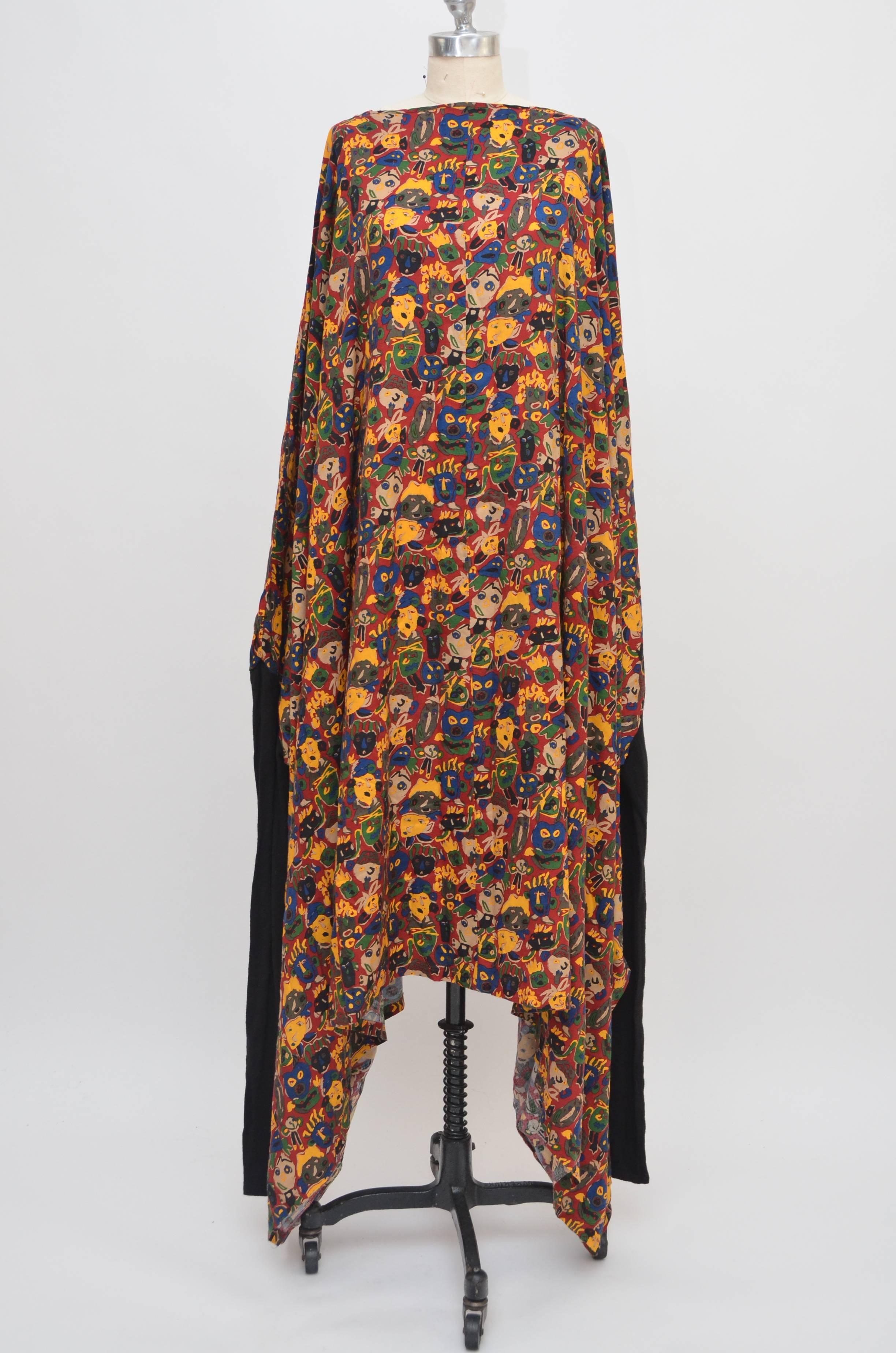 Jean Paul Gaultier 1984 Faces  Dress  In Excellent Condition In New York, NY