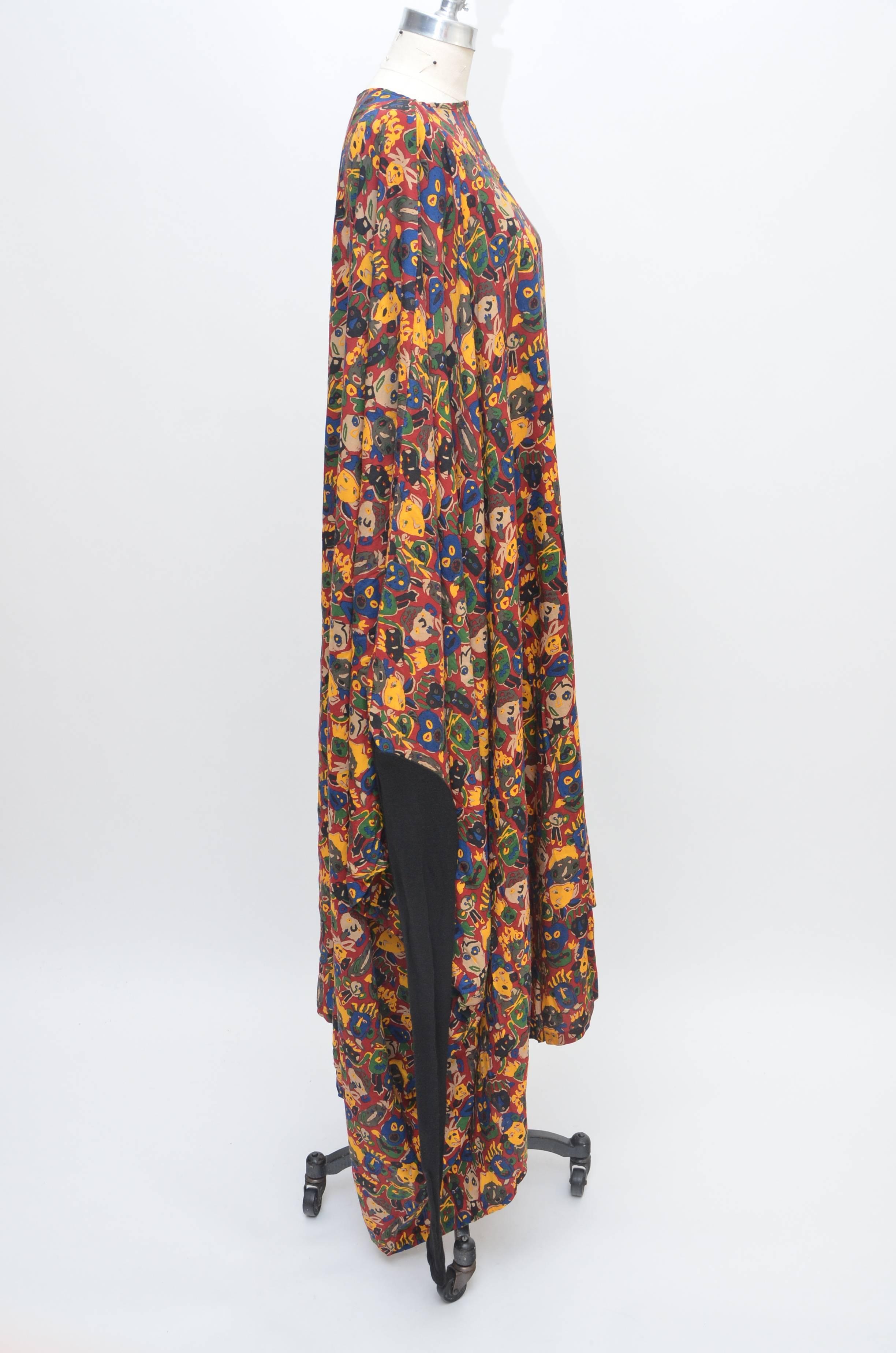 Women's Jean Paul Gaultier 1984 Faces  Dress 