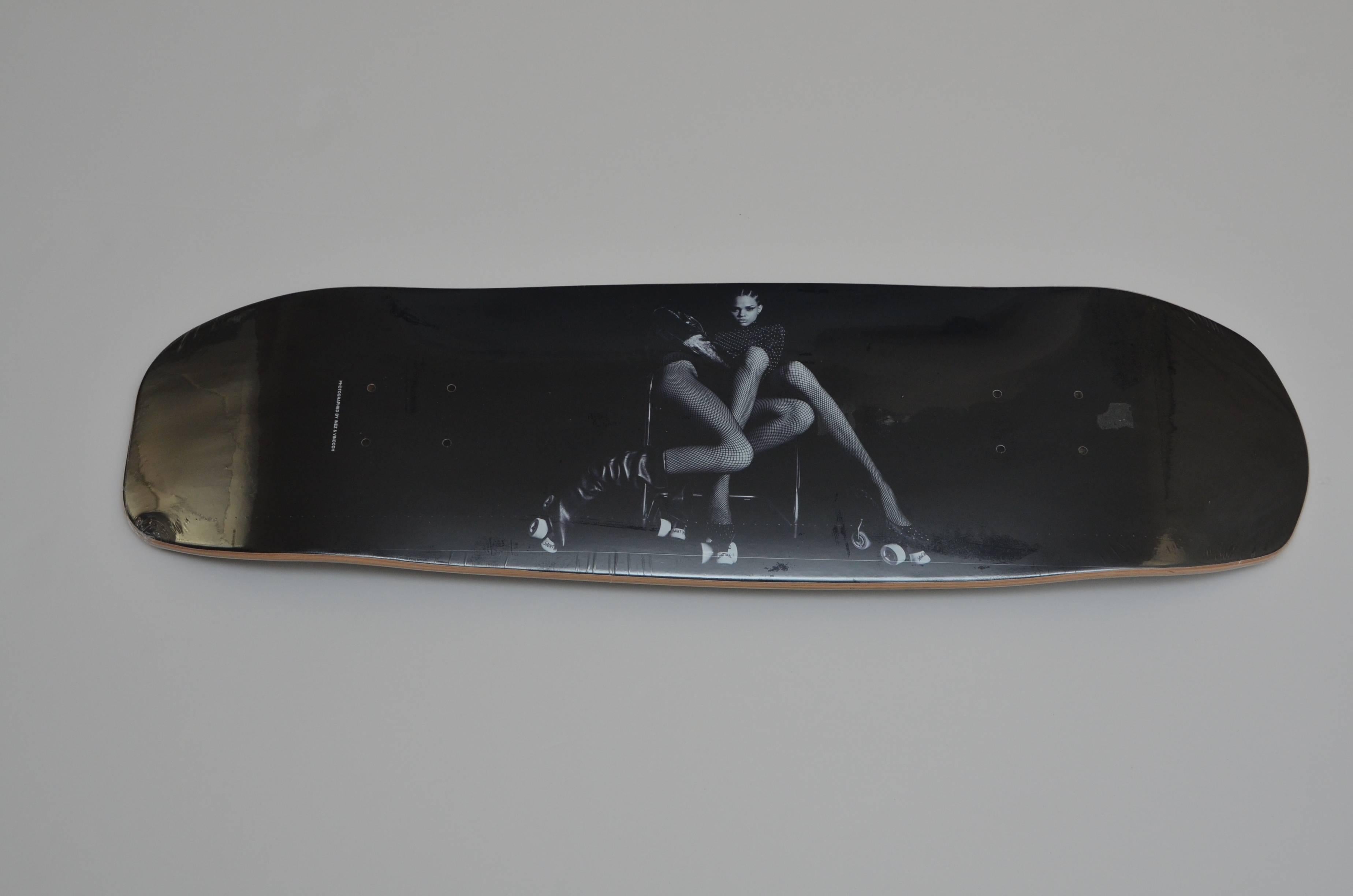 Saint Laurent X Colette collaboration skateboard .
Only 100 made.
This piece is from last collaboration Colette had before they closed door 
Dec 20th 2017 
Very collectible.
Since its a real skateboard it has holes and it could possibly be hanged on