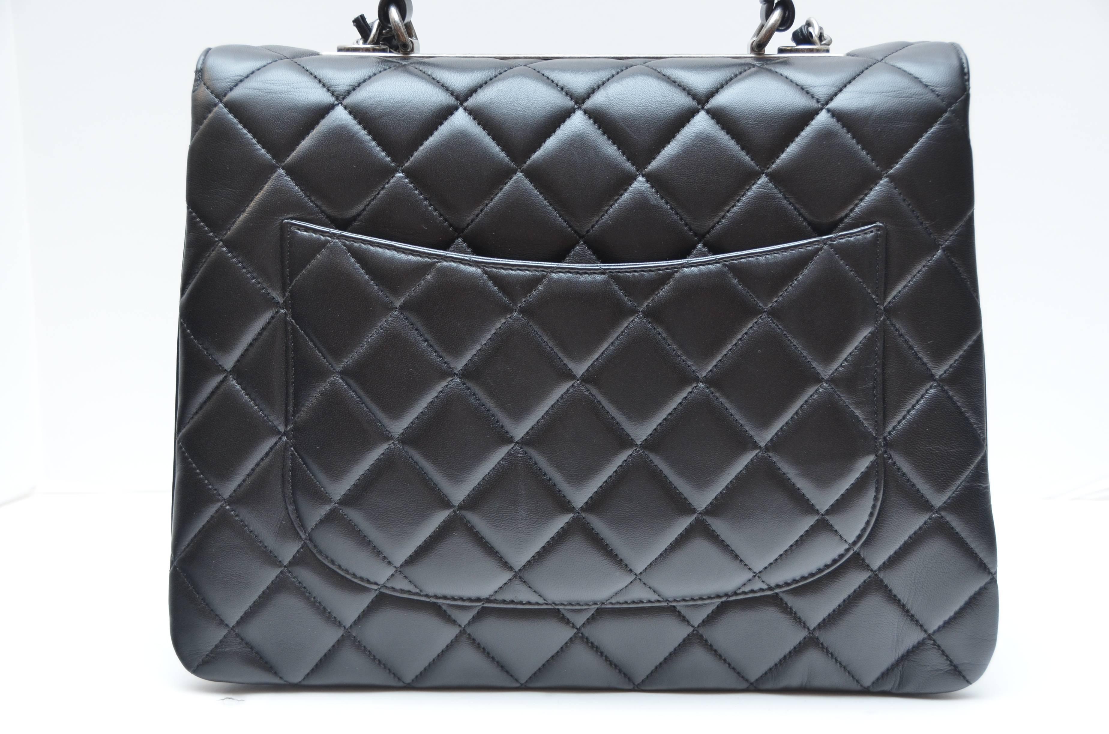 Chanel Black Large Trendy CC Classic Handle Shoulder Flap Tote Bag   1