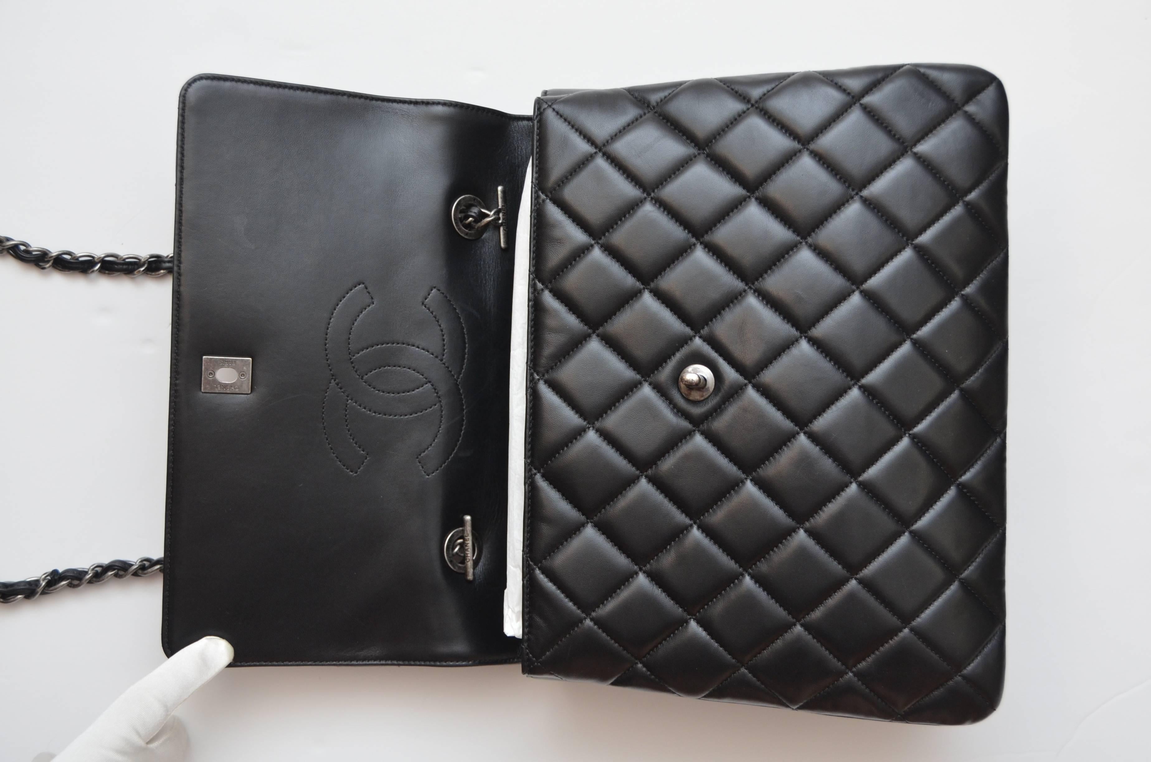 Chanel Black Large Trendy CC Classic Handle Shoulder Flap Tote Bag   4