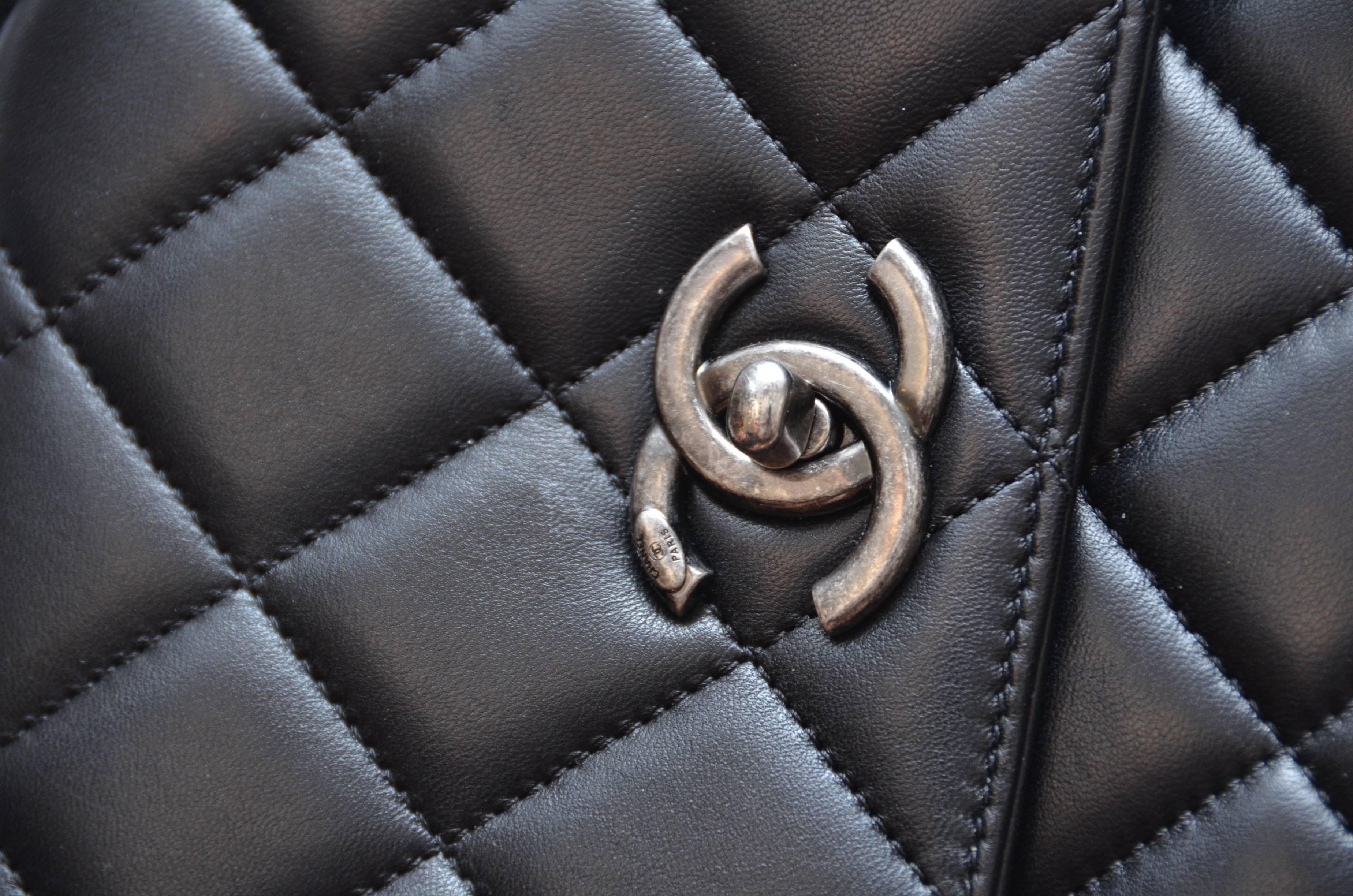 Chanel Black Large Trendy CC Classic Handle Shoulder Flap Tote Bag   7