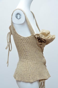 Tao Comme Des Garcons 2006 Wool Knitted Corset  Top    S