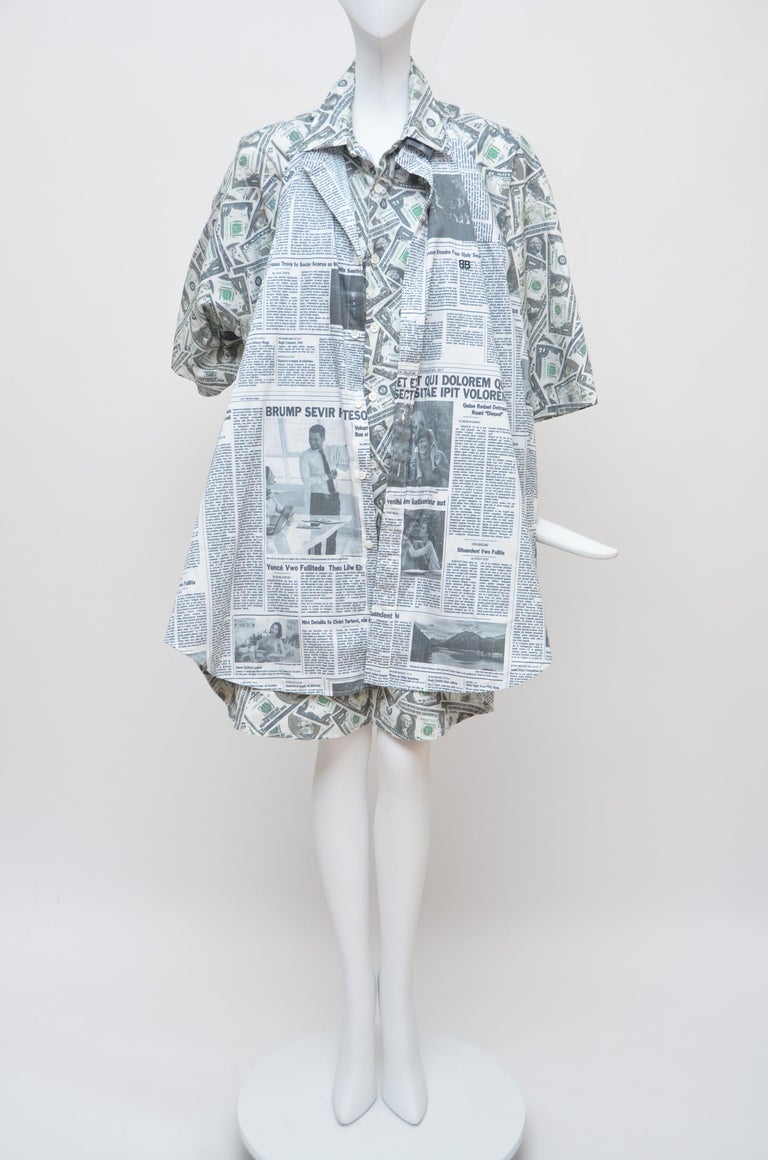 balenciaga money shirt