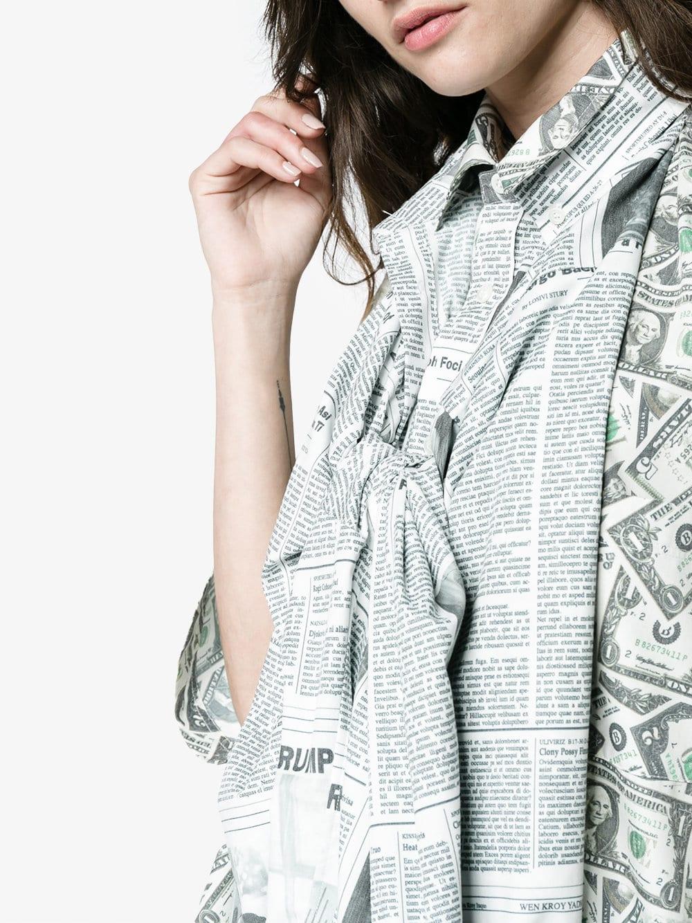 money print shirt