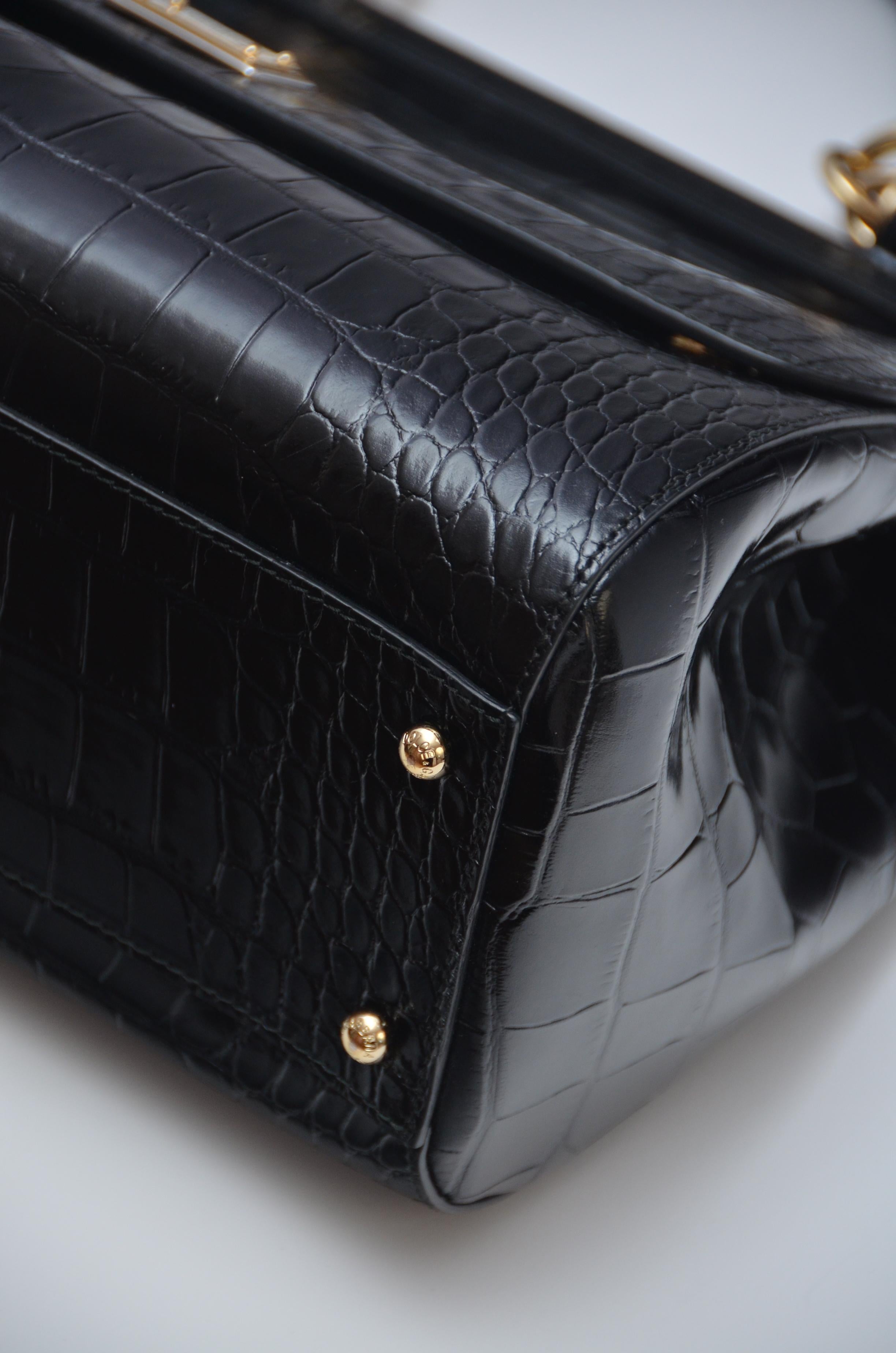Women's or Men's Dolce & Gabbana Crocodile Handbag Large Miss Sicily MINT