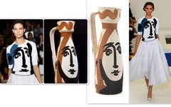 Raf Simons For Jil Sander Picasso Inspired Cubist Abstract Sweater Runway 2012