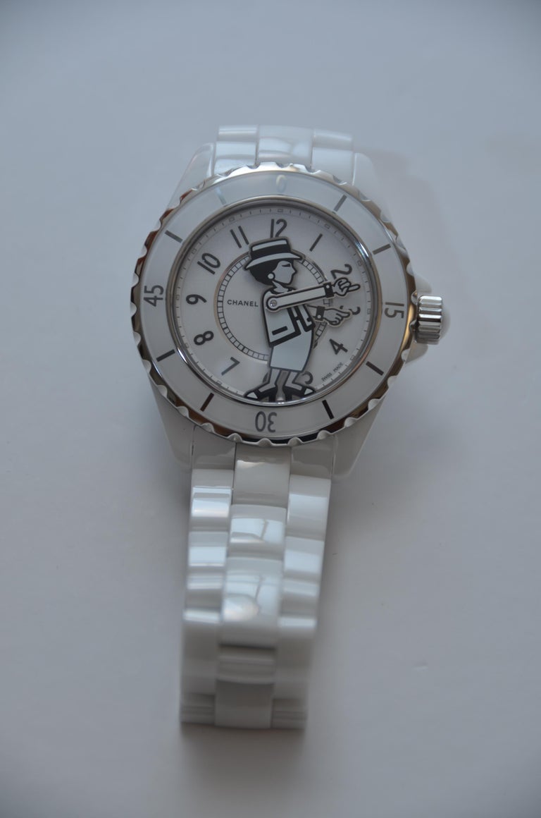 CHANEL By Karl Lagerfeld Limited Edition 555 Mademoiselle J12 Coco Watch  Mint at 1stDibs | chanel j12 mademoiselle, chanel j12 mademoiselle watch, chanel  mademoiselle j12