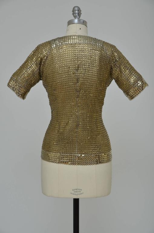 Paco Rabanne Chain Mail Metal Jacket Early 1968 For Sale at 1stdibs