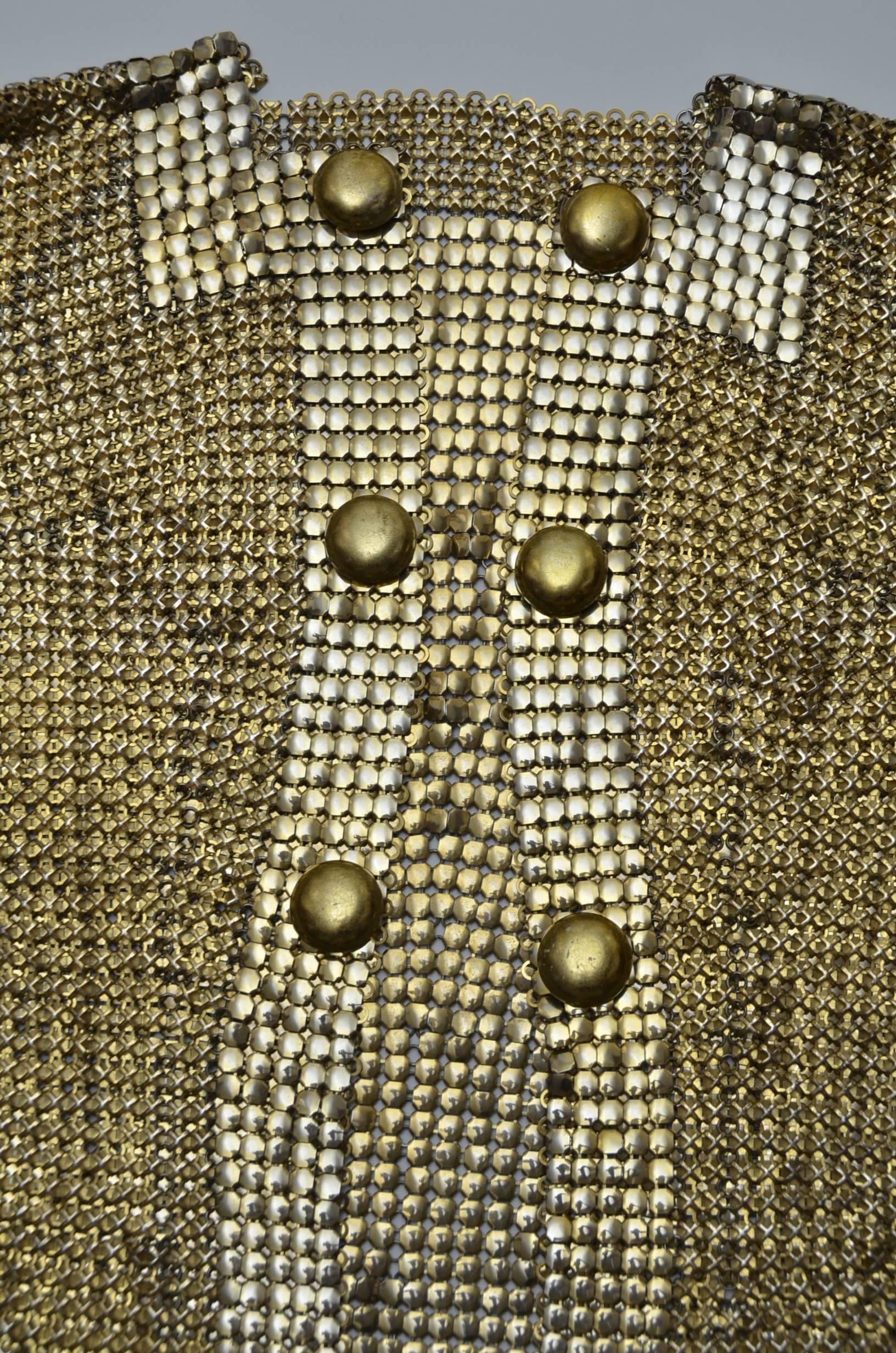 Brown Paco Rabanne Chain Mail Metal Jacket, Early 1968 