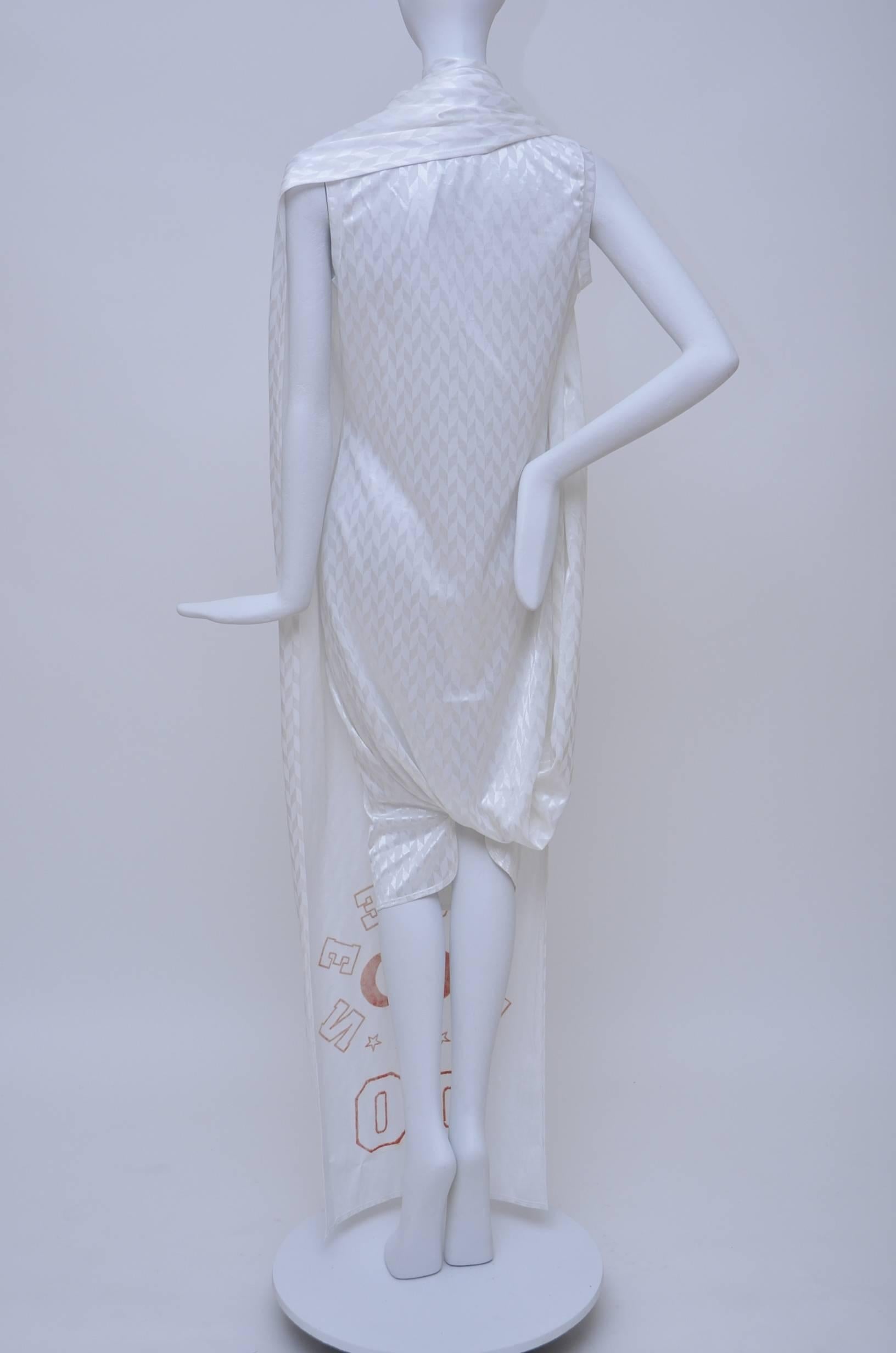 Alexander McQueen  Runway Spring 2000   Long Train   Dress  Mint  42 4