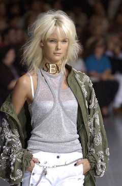 DOLCE & GABBANA S/S 2003 Runway metal mesh tank top