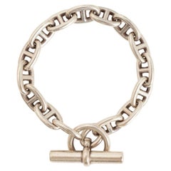 Hermes Vintage Chaine d’Ancre MM Silberarmband, 14 Glieder, mit Schachtel, aus der Margiela-Ära