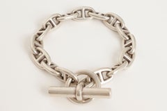 Hermes Vintage Chaine d’Ancre MM Silver Bracelet 14 Links w/ Box Margiela Era