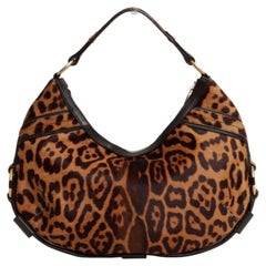 Yves Saint Laurent by Tom Ford A/W 2002 Mombasa Hobo Bag in Leopard Animal Print