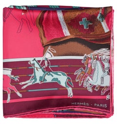 Rare Hermès Bali Barret 2005 Carré En Carrés Silk Scarf Patchwork Motif