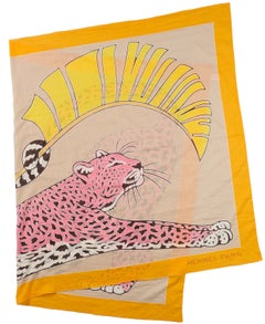 „Hermes Panthere Au Soleil“ von Stuart Patience – großer Schal/Pareo aus Baumwolle