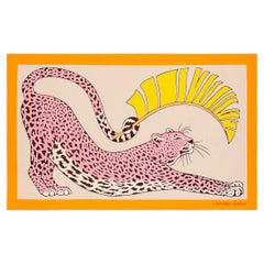 „Hermes Panthere Au Soleil“ von Stuart Patience – großer Schal/Pareo aus Baumwolle