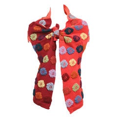 Comme des Garcons Multi-color Floral Shawl
