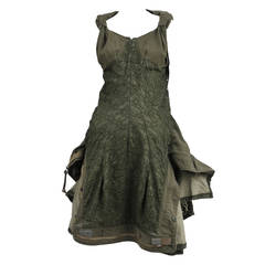 Vintage Comme des Gracons Lace Military Dress
